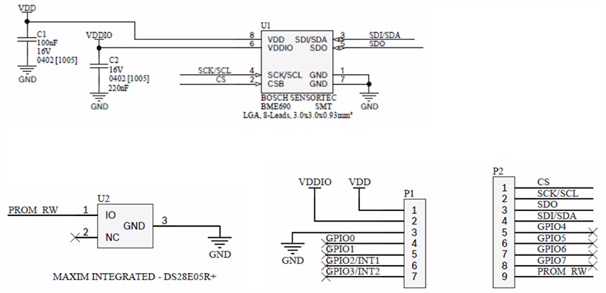 Mechanical Drawing - Bosch BME690 Shuttle Board 3.0